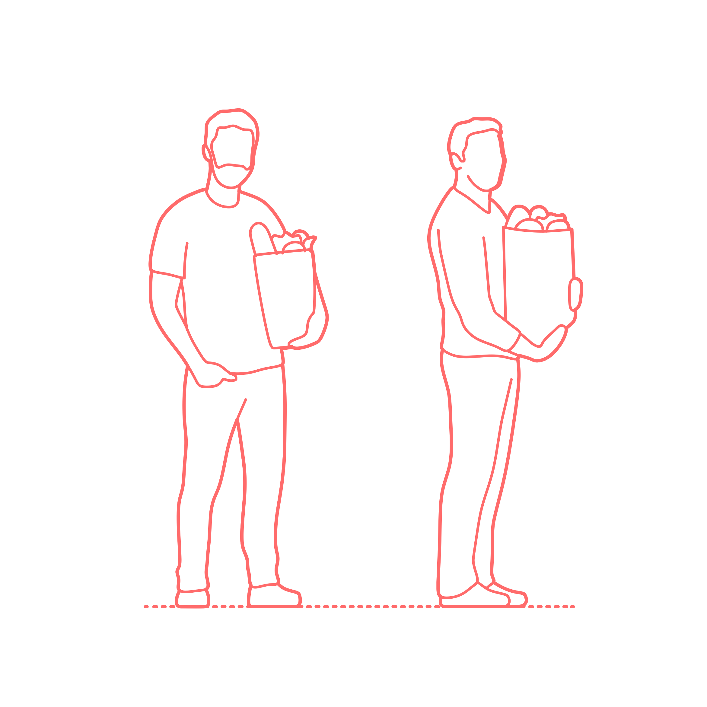 Humans Carrying Groceries Men Stencil Svg Design File Free Vectors